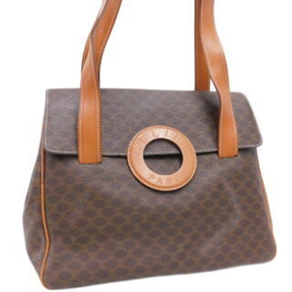 Celine Shoulder Bag Brown Leather - Picture 1 of 8